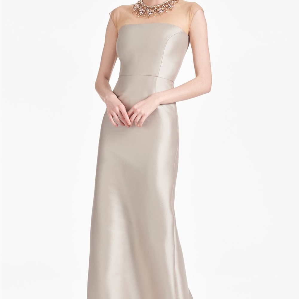 ❤️SACHIN & BABI IRINA GOWN IN FROSTY PEWTER-NEVER WORN!!!